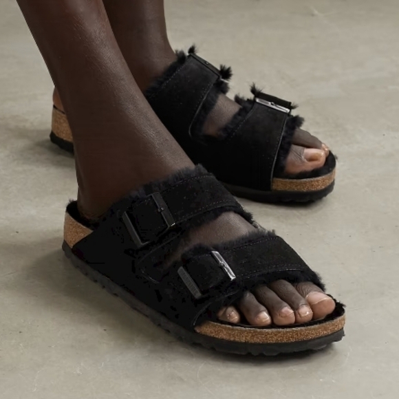 Birkenstock Shoes - Birkenstock Women Arizona Suede Insulated lined Sandals shoes sz 38/7
